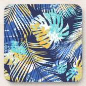 Tropische Palmen aus Kunststoff-Untersetzer Getränkeuntersetzer (Vorderseite)