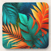 Tropische Palmen aus Kunststoff-Untersetzer Getränkeuntersetzer (Vorderseite)