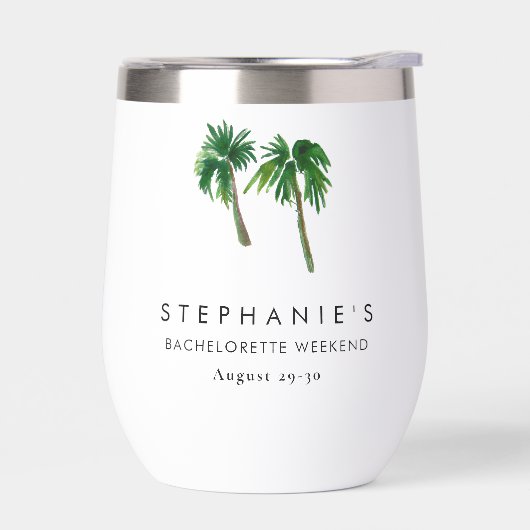 Tropische Palmen Bachelorette (Links)