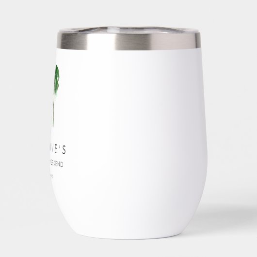 Tropische Palmen Bachelorette (Rückseite)