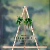 Tropische Palmen Bachelorette Acrylschild (Neutral)