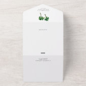 Tropische Palmen Bachelorette All In One Einladung (Außenbereich)