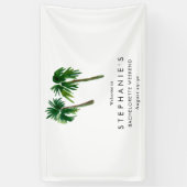 Tropische Palmen Bachelorette Banner (Vertikal)