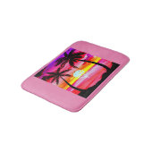 Tropische Palmen Badematte (Schrägansicht)