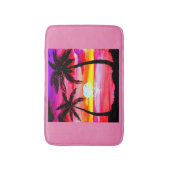 Tropische Palmen Badematte (Vorderseite Vertikal)