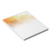 Tropische Palmen bei Sonnenuntergang Notizblock (angewinkelt)