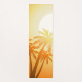 Tropische Palmen bei Sonnenuntergang Yogamatte (Vorderseite)