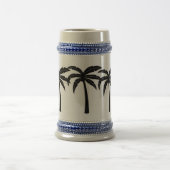 Tropische Palmen Bierglas (Mittel)