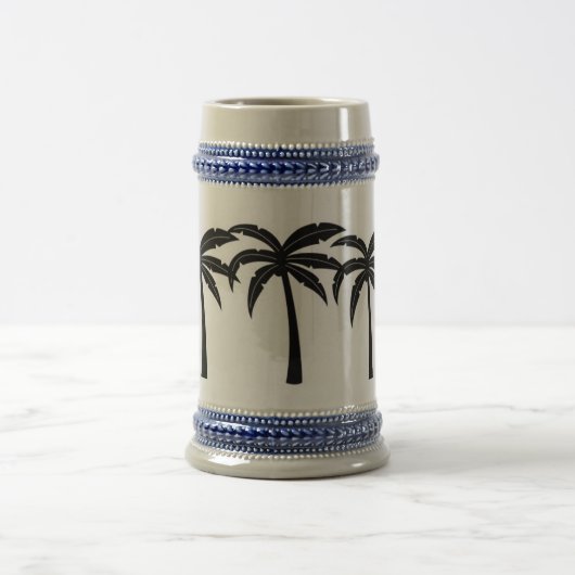 Tropische Palmen Bierglas (Mittel)