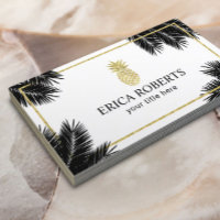 Tropische Palmen-Blätter für Ananas Gold Moderne