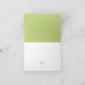 Tropische Palmen-Blätter, Hochzeiten am Strand Dankeskarte (Innenseite)