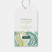 Tropische Palmen-Blätter, Hochzeiten am Strand Geschenkanhänger (Vorderseite)