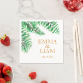 Tropische Palmen-Blätter Serviette (Beispiel)