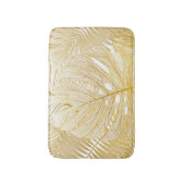 Tropische Palmen Blätter: Vintages Muster. Badematte (Vorderseite Vertikal)