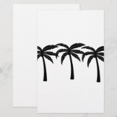 Tropische Palmen Briefpapier (Vorne/Hinten)