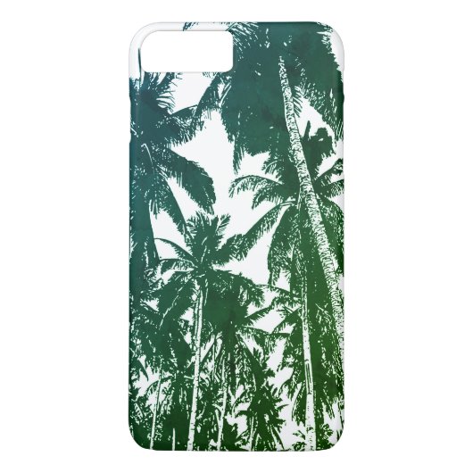 Tropische Palmen Case-Mate iPhone Hülle (Rückseite)