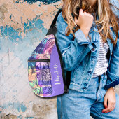 Tropische Palmen Crossbody Bag