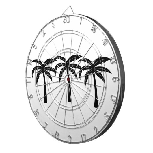 Tropische Palmen Dartscheibe (Vorderseite rechts)