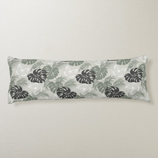 Tropische Palmen Druckkissen Seitenschläferkissen (Rückseite)