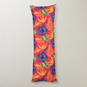 Tropische Palmen Druckkissen Seitenschläferkissen (Rückseite (Vertikal))