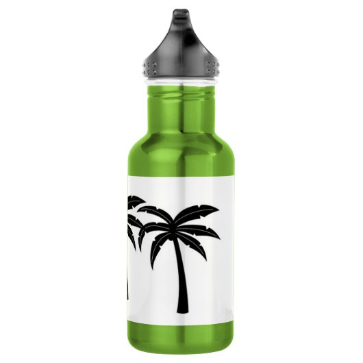 Tropische Palmen Edelstahlflasche (Rechts)