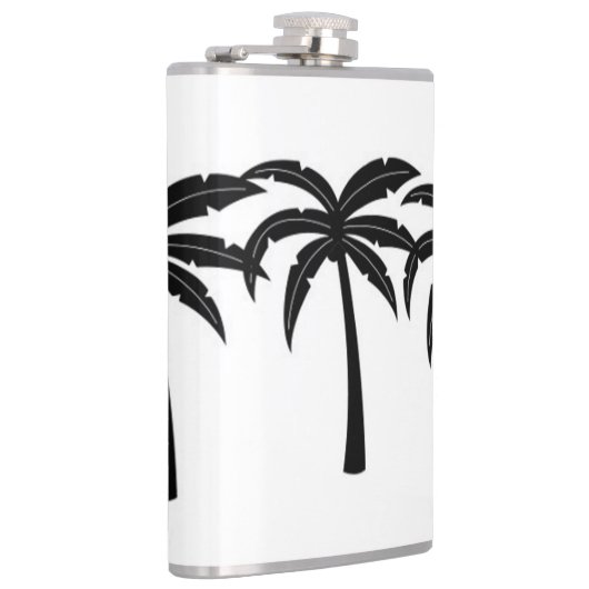 Tropische Palmen Flachmann (Rechts)