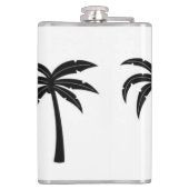 Tropische Palmen Flachmann (Rückseite)