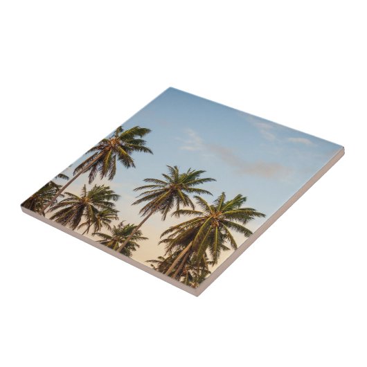 Tropische Palmen Fliese (Seite)