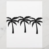 Tropische Palmen Flyer (Hinten)