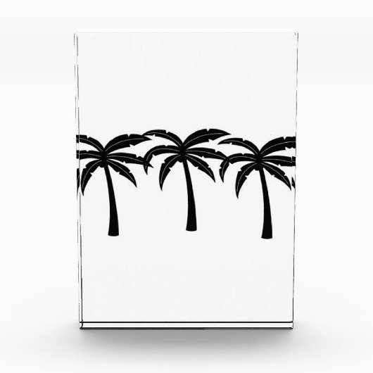 Tropische Palmen Fotoblock (Vorderseite)