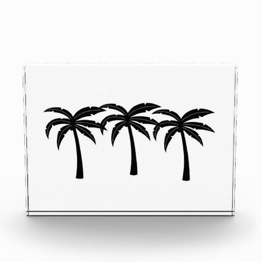 Tropische Palmen Fotoblock (Vorderseite)