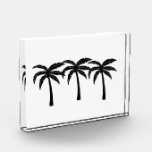 Tropische Palmen Fotoblock (Links)