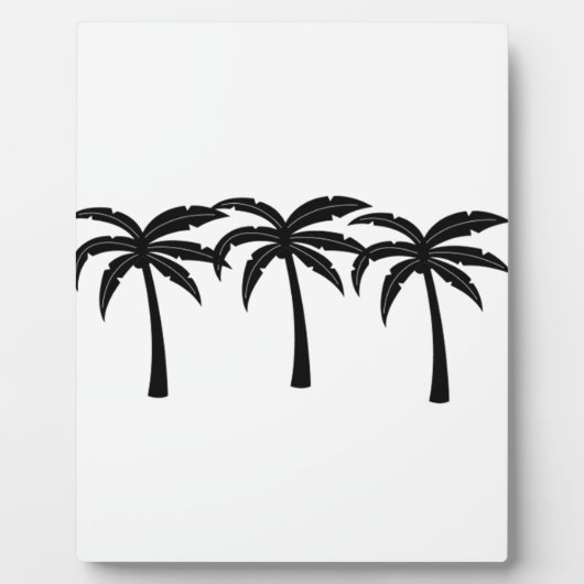 Tropische Palmen Fotoplatte (Vorderseite)