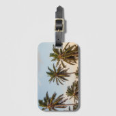 Tropische Palmen Gepäckanhänger (Vorderseite Vertikal)