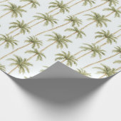 Tropische Palmen Geschenkpapier (Ecke)