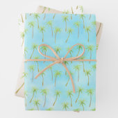 Tropische Palmen Geschenkpapier Set (Beispiel)