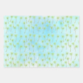 Tropische Palmen Geschenkpapier Set (Vorderseite)