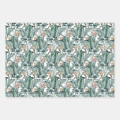 Tropische Palmen Geschenkpapier Set (Vorderseite 2)
