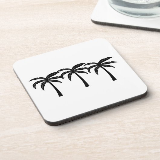 Tropische Palmen Getränkeuntersetzer (Linke Seite)