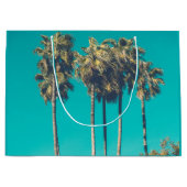 Tropische Palmen Große Geschenktüte (Vorderseite)