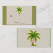 Tropische Palmen Hochzeiten Platzkarten (Vorne/Hinten)