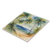 Tropische Palmen im Wasser Fliese (Seite)