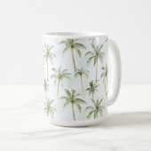 Tropische Palmen Kaffeetasse (VorderseiteRechts)