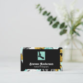 Tropische Palmen | Kamera-Mann-Holding-Kamera Visitenkarte (Stehend Vorderseite)