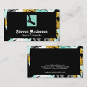 Tropische Palmen | Kamera-Mann-Holding-Kamera Visitenkarte (Vorne/Hinten)