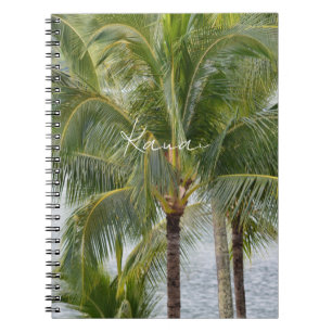 Tropische Palmen Kauai Notizblock