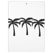 Tropische Palmen Klemmbrett (Rückseite)