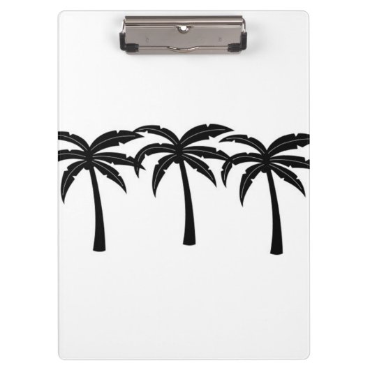 Tropische Palmen Klemmbrett (Vorderseite)