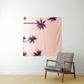 Tropische Palmen Kokospalmen am Sonnenuntergang Wandteppich (Beispiel (Horizontal))