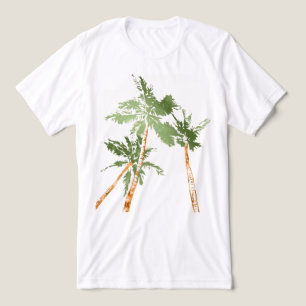 Tropische Palmen Kokospalmen Hawaii Tri-Blend Shirt